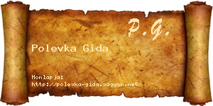 Polevka Gida névjegykártya